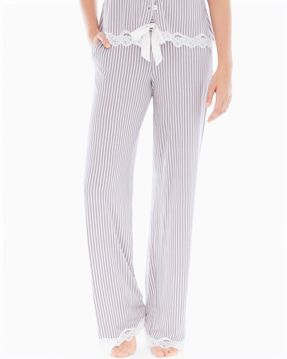 Embraceable Cool Nights Tall Inseam Pajama Pants Maritime Smokey Taupe -  Soma