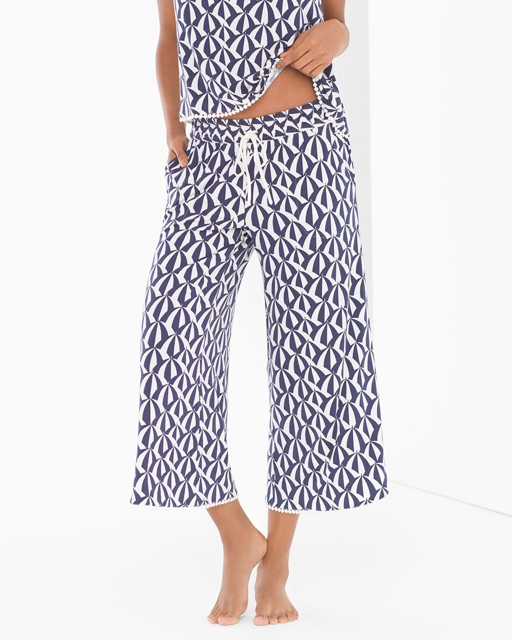 Cool Nights Crochet Crop Pajama Pants