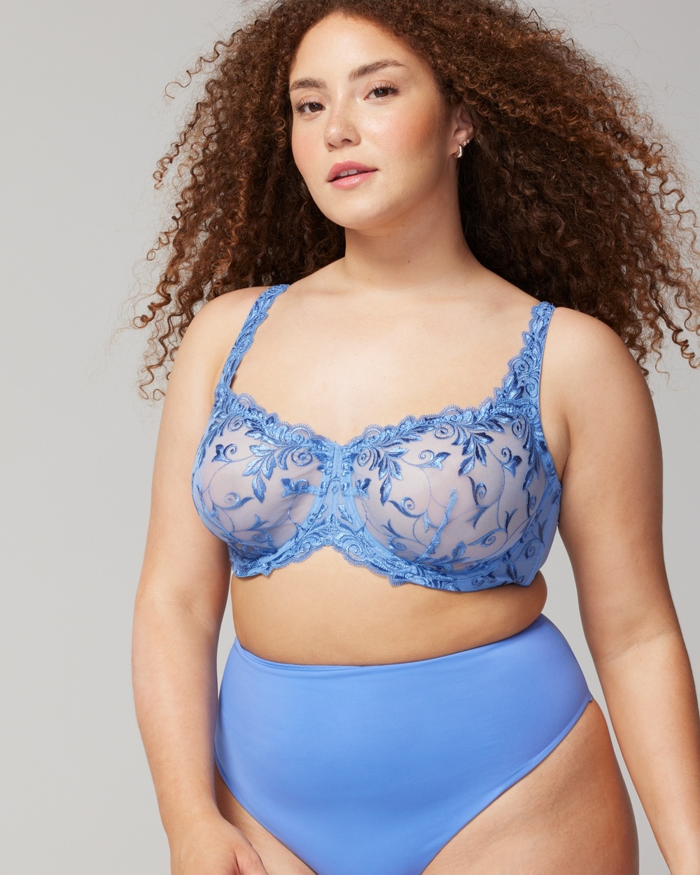 Soma Sensuous Lace Unlined Bra In Dreams Come Blue