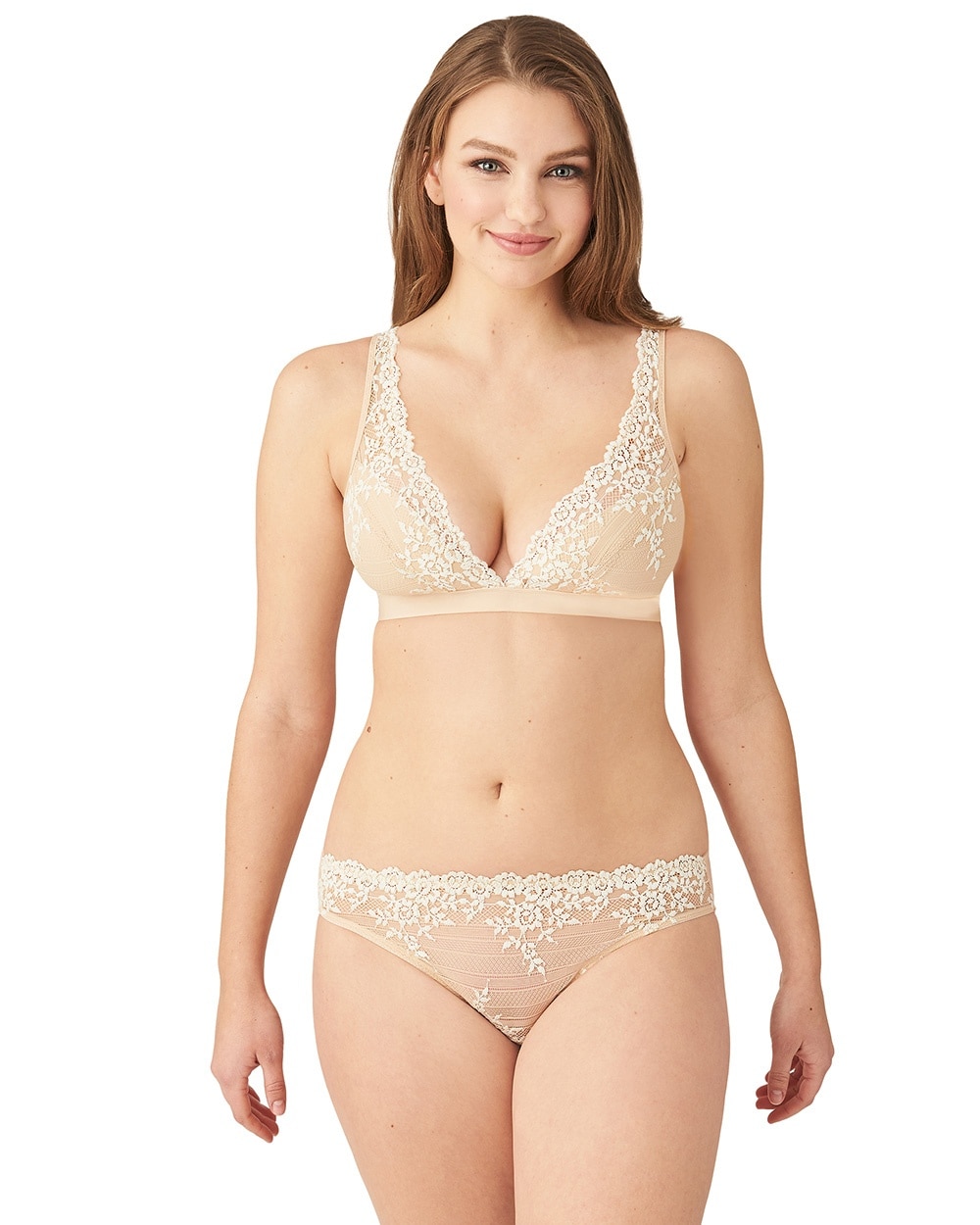 Soma Wacoal Embrace Lace Soft Cup Bra In Nude