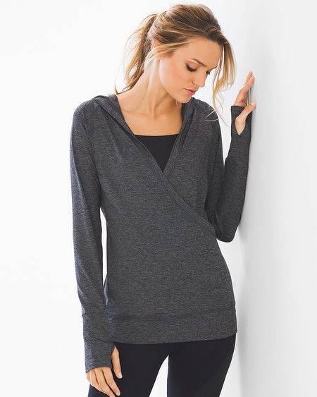 Hooded Pull Over Charcoal Heather