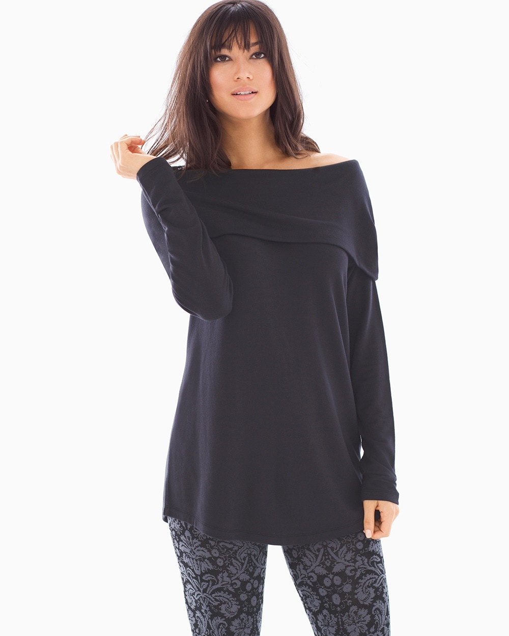 Divine Terry Off the Shoulder Tunic