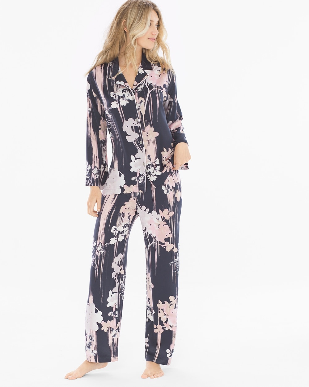 Natori Layla Notch Collar Pajama Set