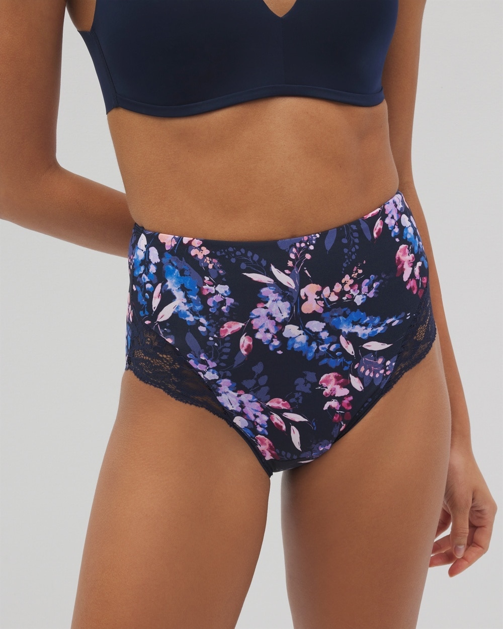 Vanishing Tummy High-Waist Brief Panty with Lace