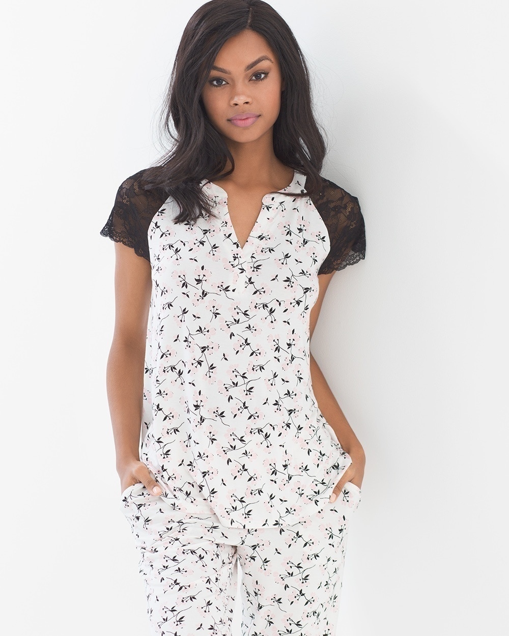 Cool Nights Short Sleeve Popover Pajama Top