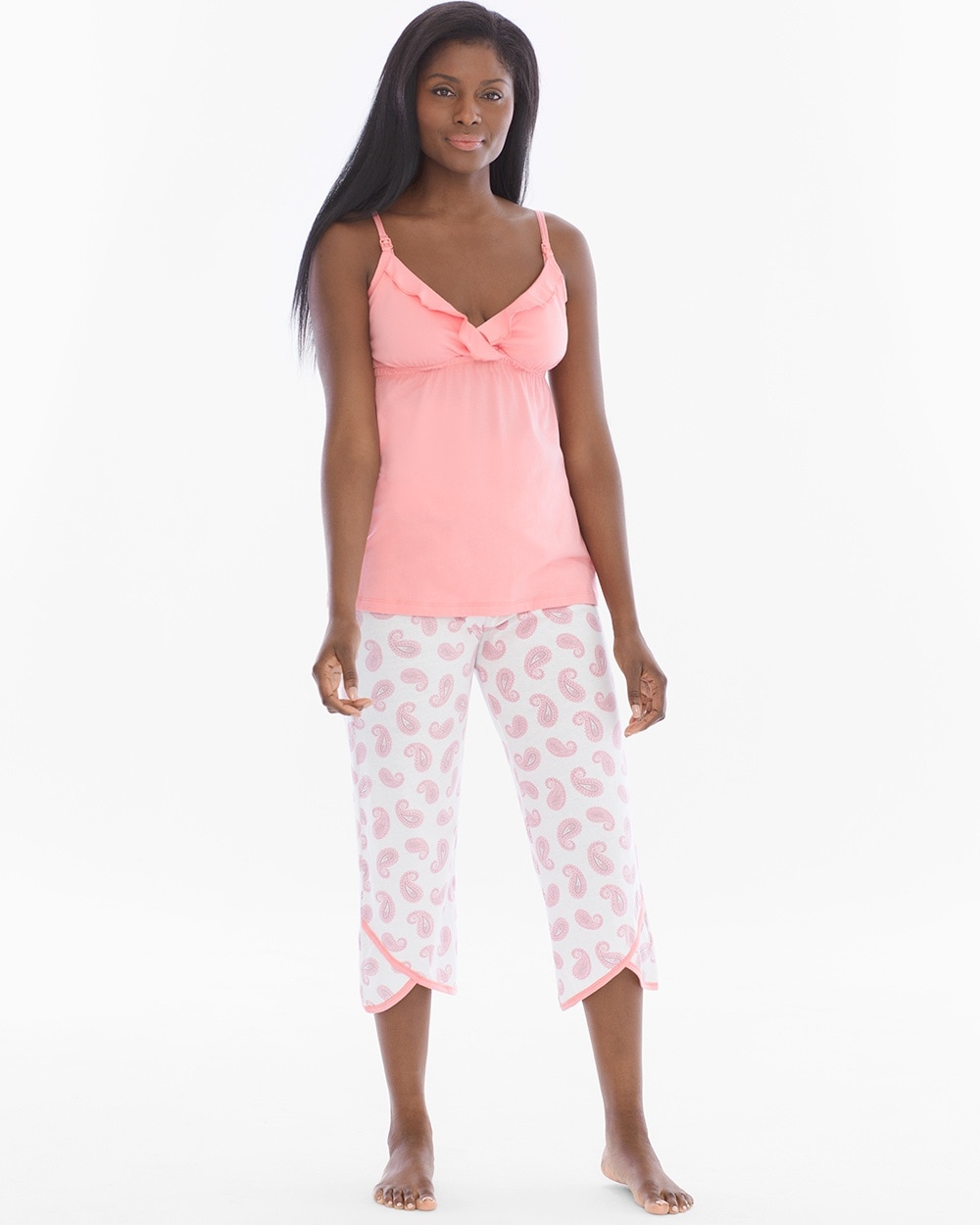 Belabumbum Paisley Dream Pima Cotton Nursing Pajama Set