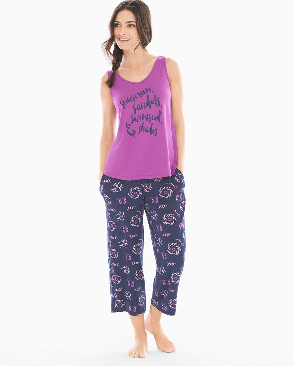 Cool Nights Tank/Crop Pants Pajama Set