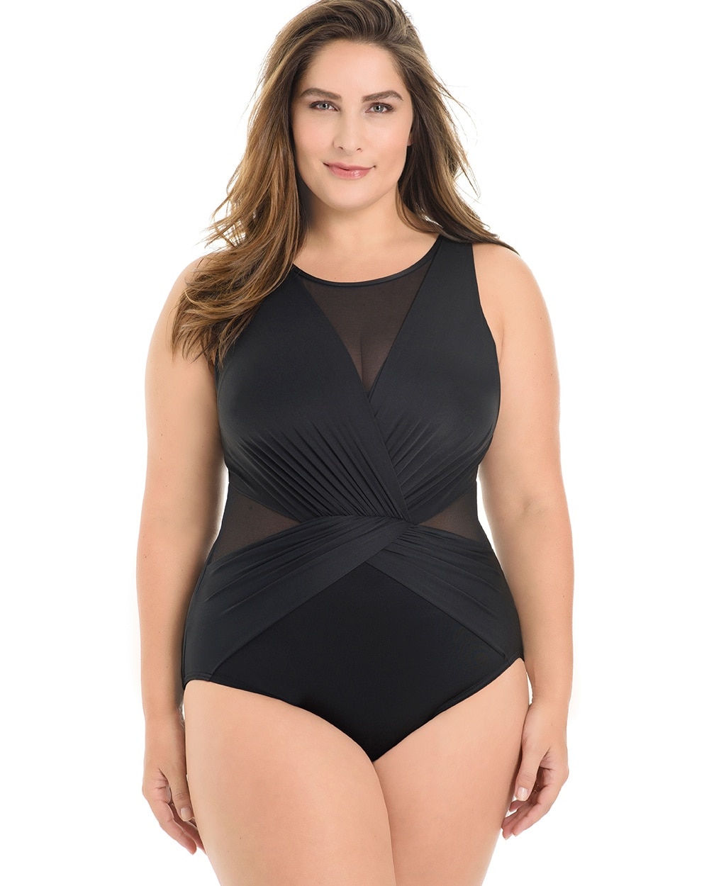Miraclesuit Plus Size Illusionists Palma One Piece Swimsuit