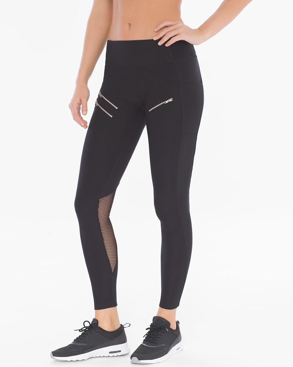 X by Gottex Back Mesh Insert Sport Leggings - Soma