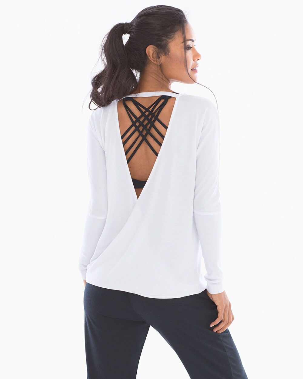 Onzie Long Sleeve Drape Back Top