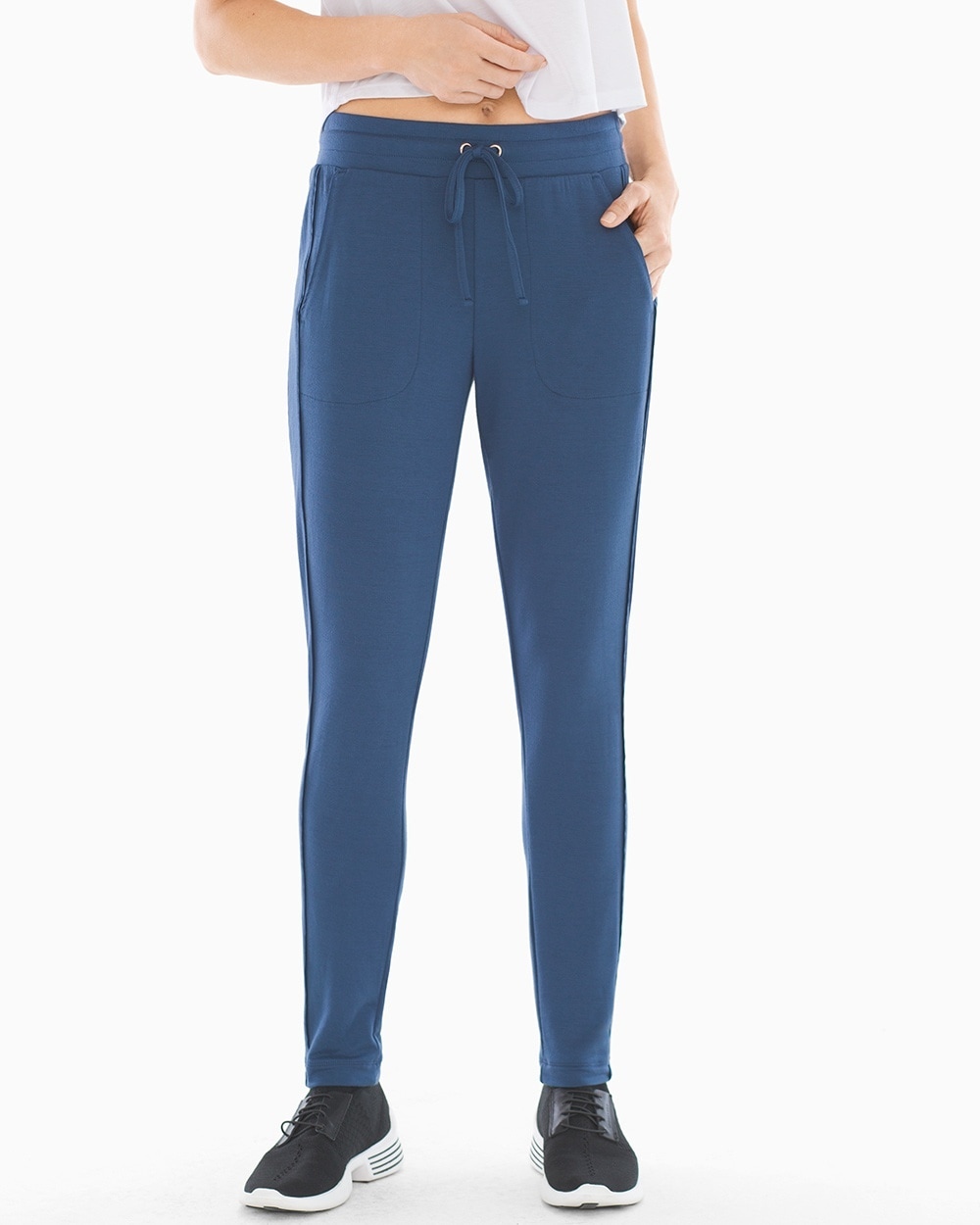 French Terry Track Pants Ink Blue