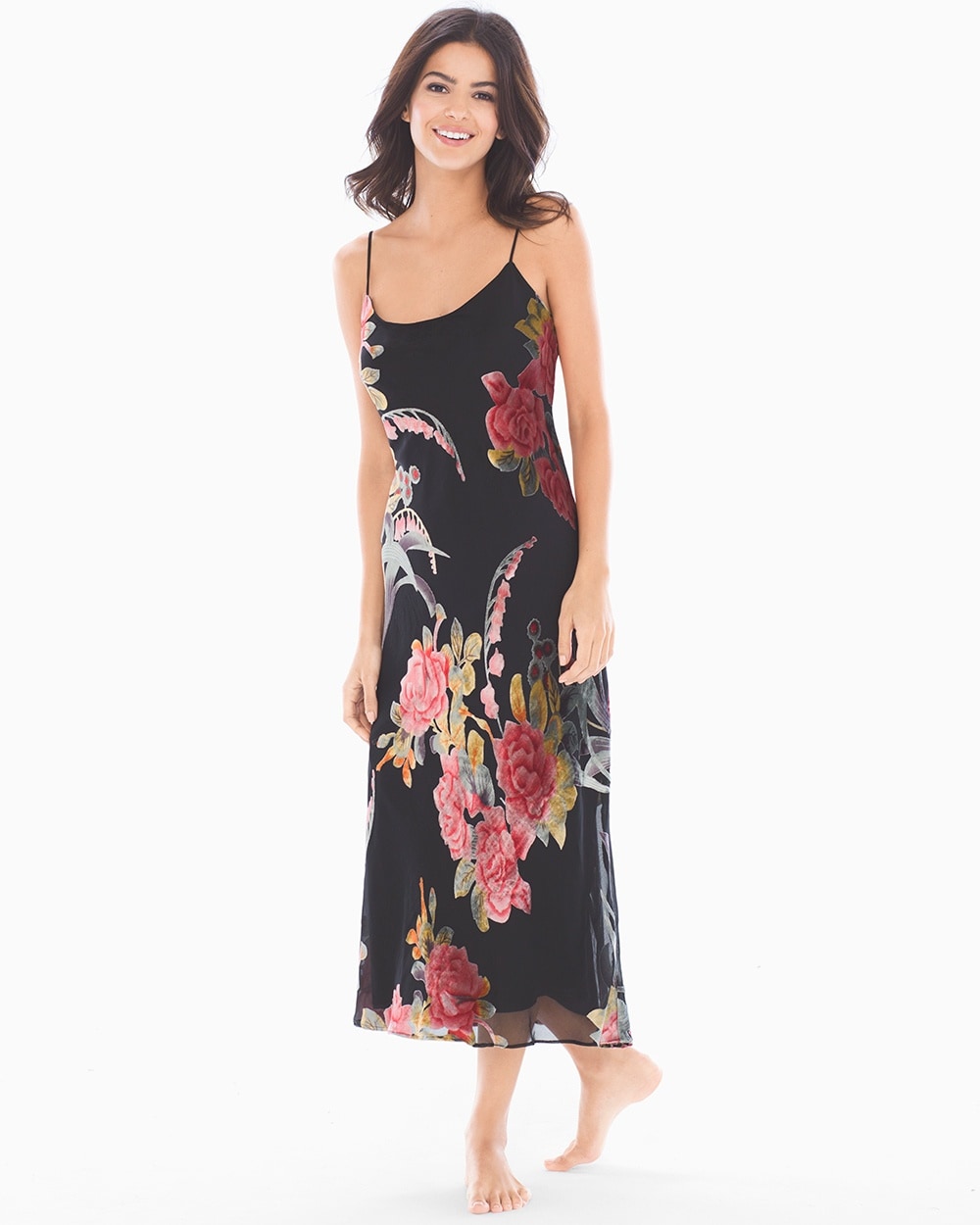 Natori Velvet Burnout Gown