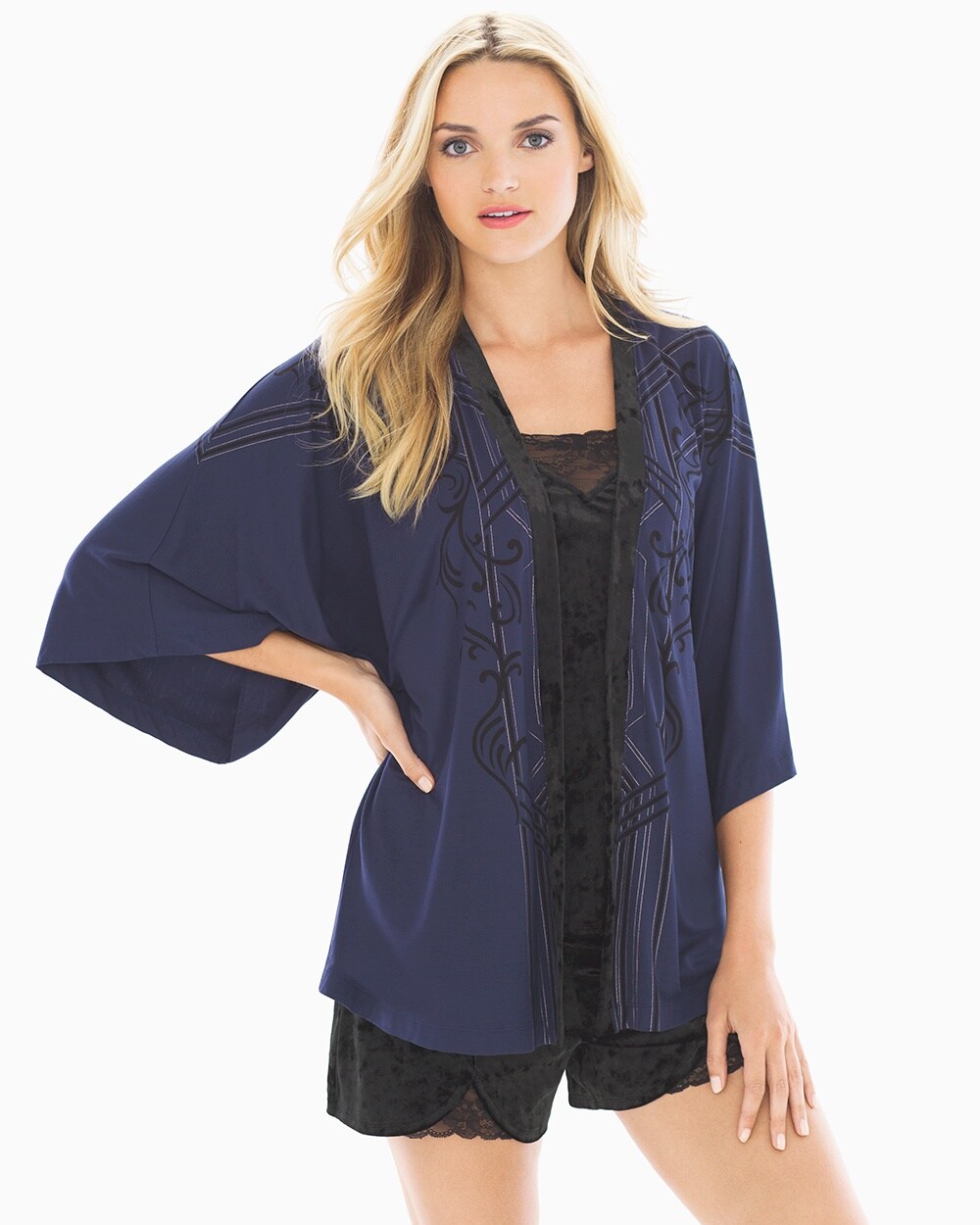 Cool Nights Velvet Pajama Wrap