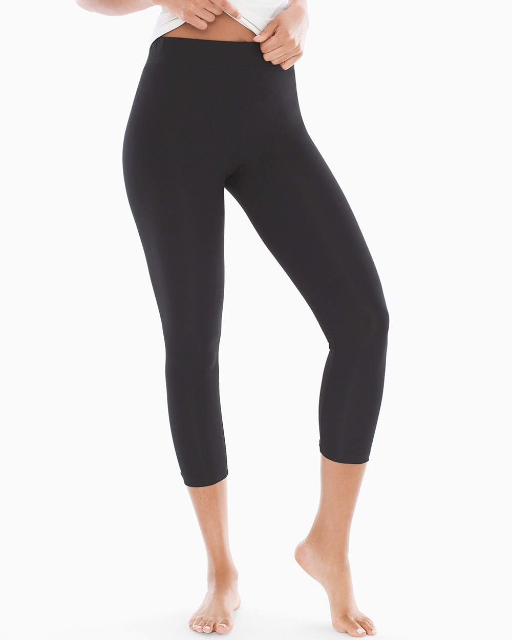 Essential Crop Leggings Black