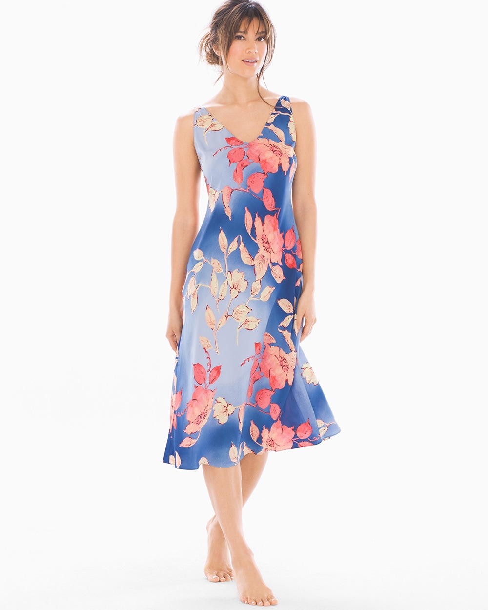 N by Natori Ombre Floral Nightgown