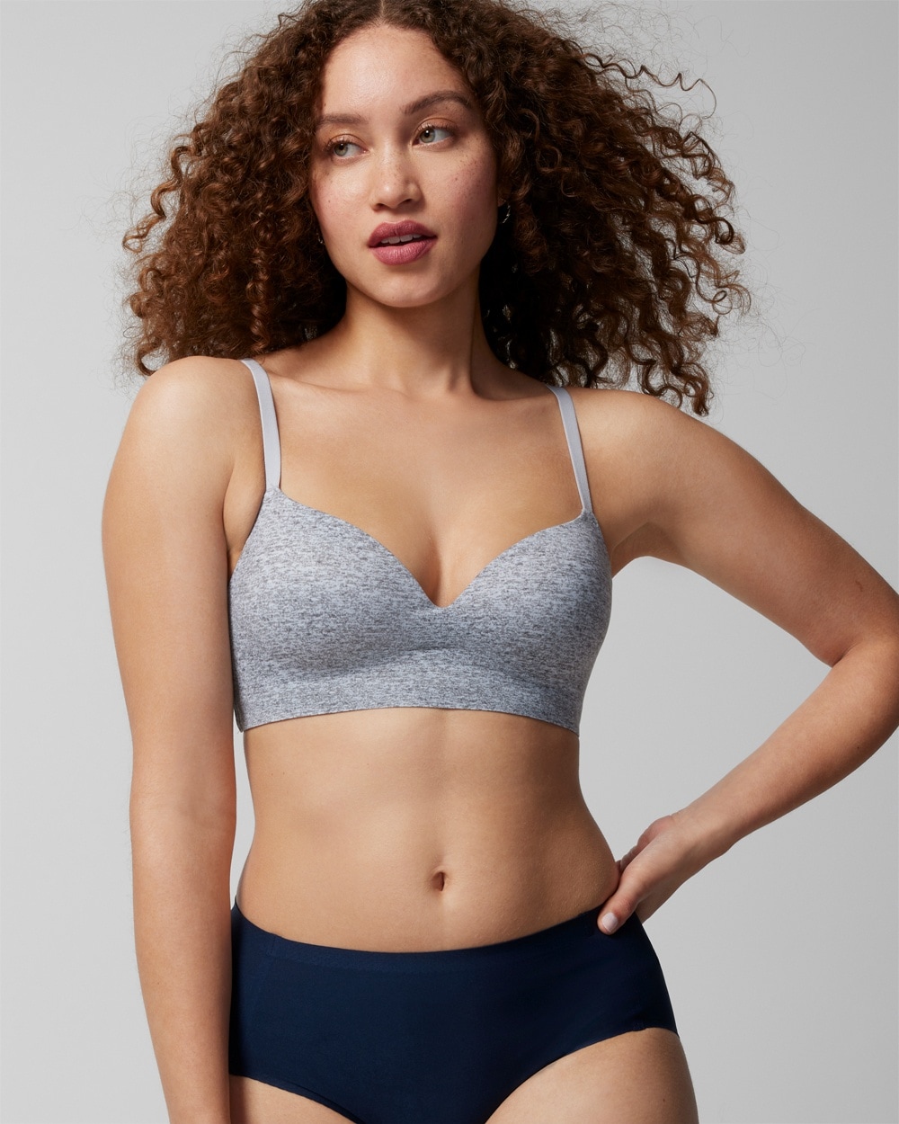 Soma Enbliss Wireless Bra In Gray