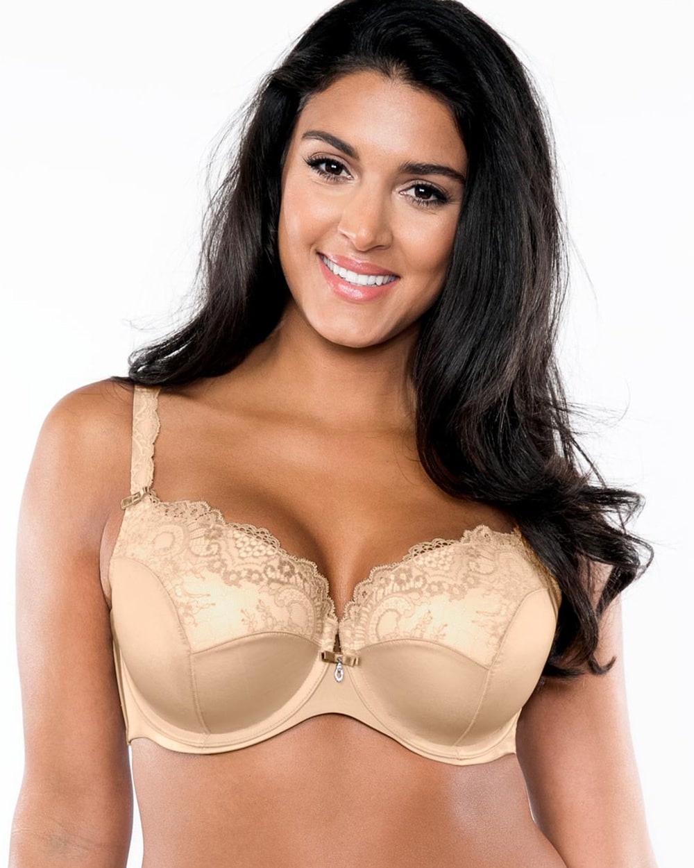 Curvy Couture Tulip Lace Push-Up Bra