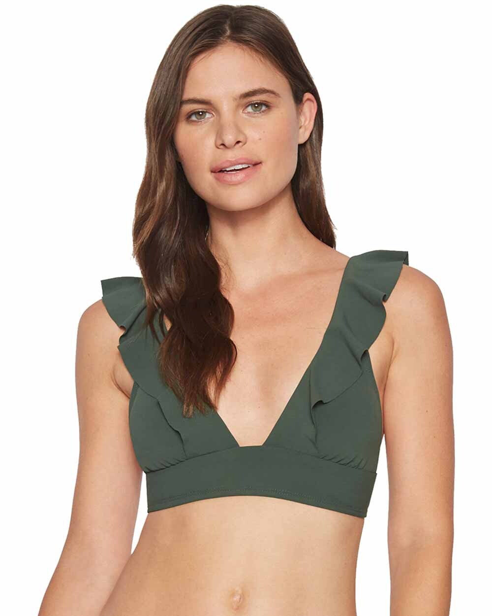 Robin Piccone Lina Ruffle Bikini Swim Top