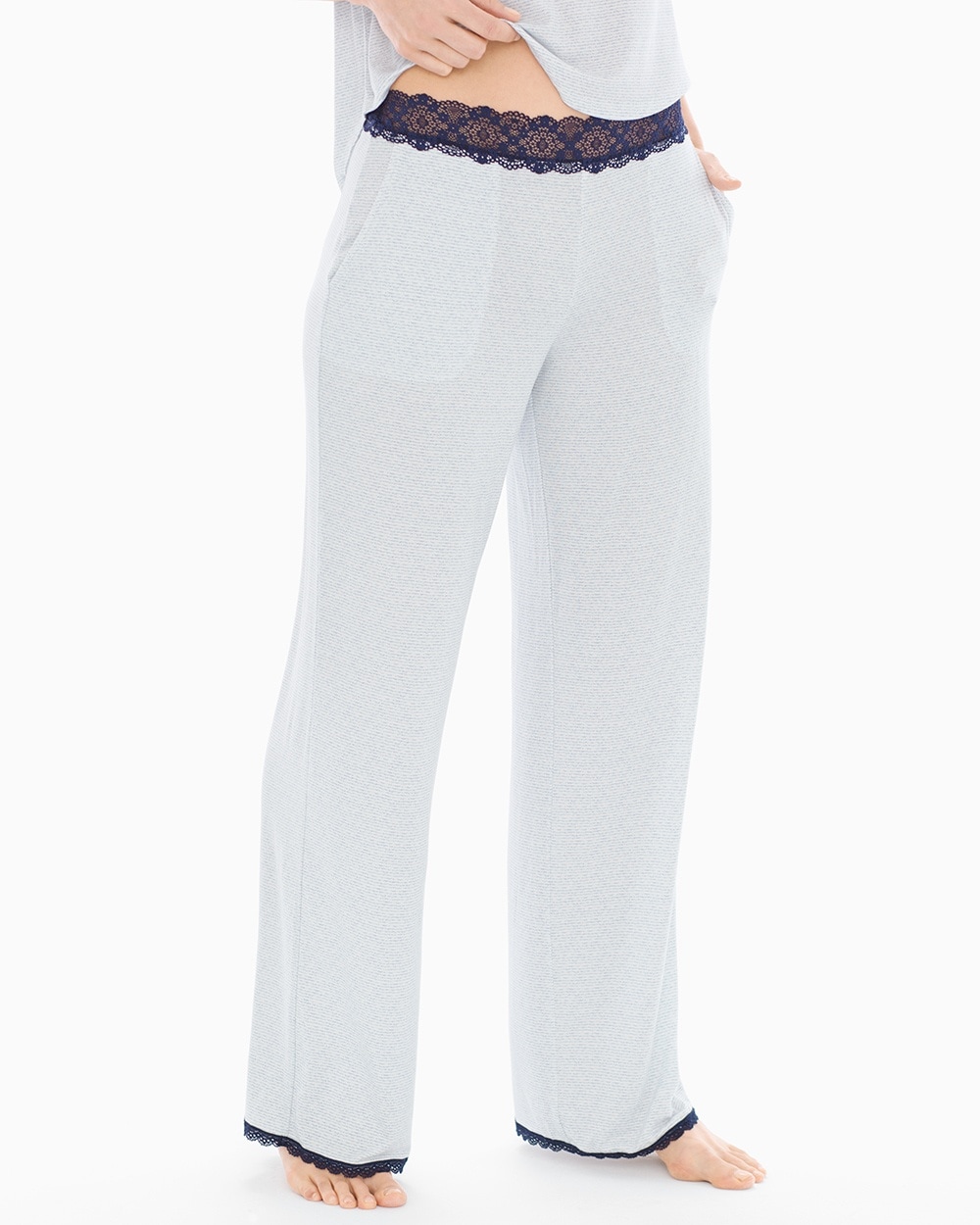 Cool Nights Lace Trim Pajama Pants