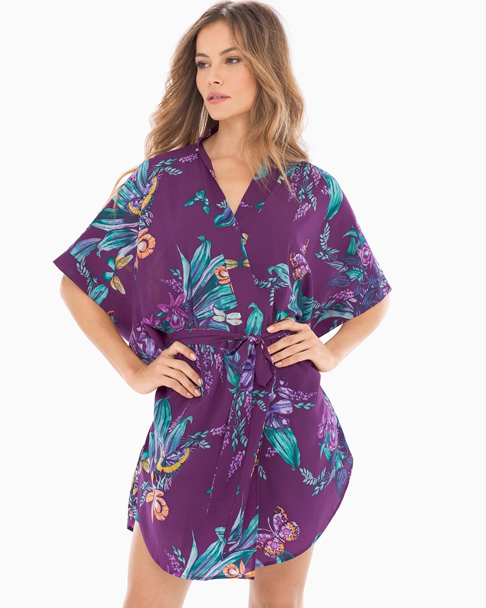 chiffon kimono dress