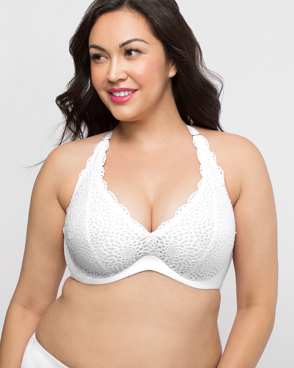 Curvy Couture Crochet Lace Underwire Bralette - Soma