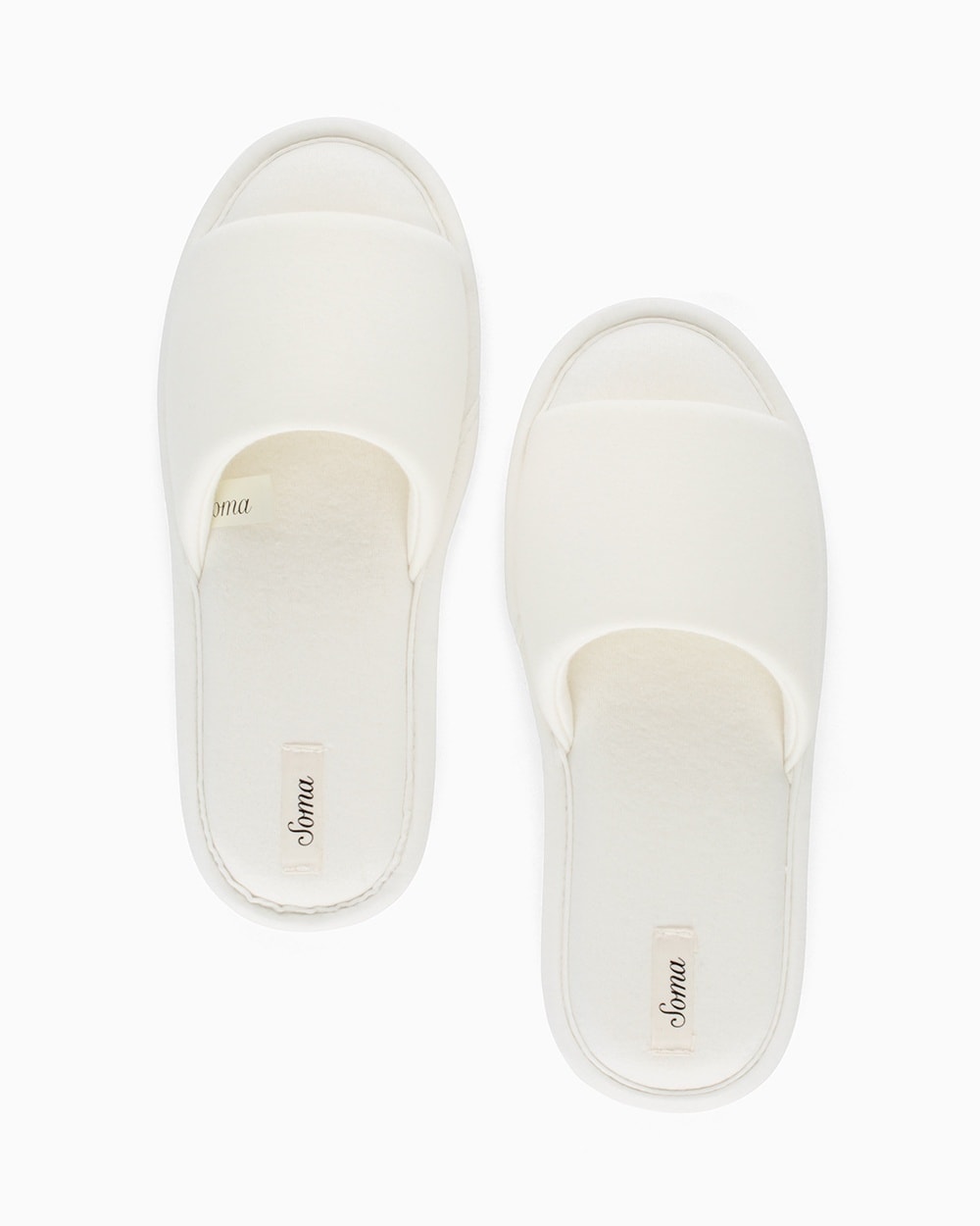 Cool Nights Slide On Slippers Ivory