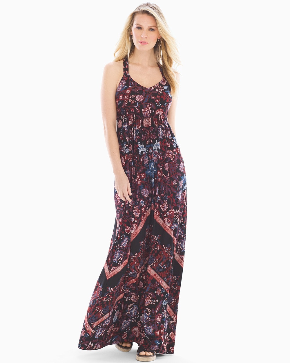 Soft Jersey T-Back Maxi Dress