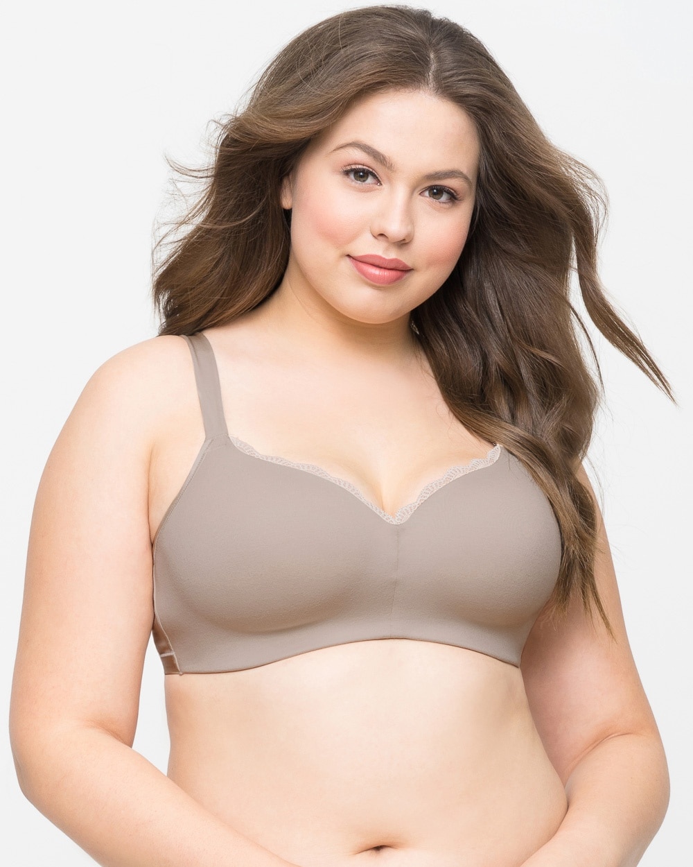 Curvy Couture Cotton Luxe Wirefree Bra