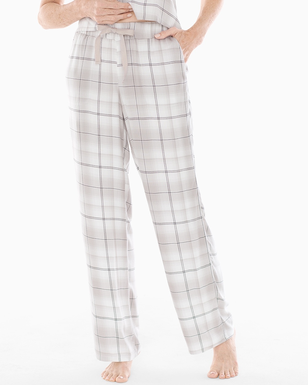 Light Nights Pajama Pants Festive Plaid Opal