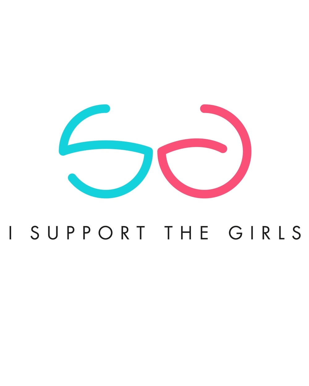 Girls Support Girls Bra Sticker