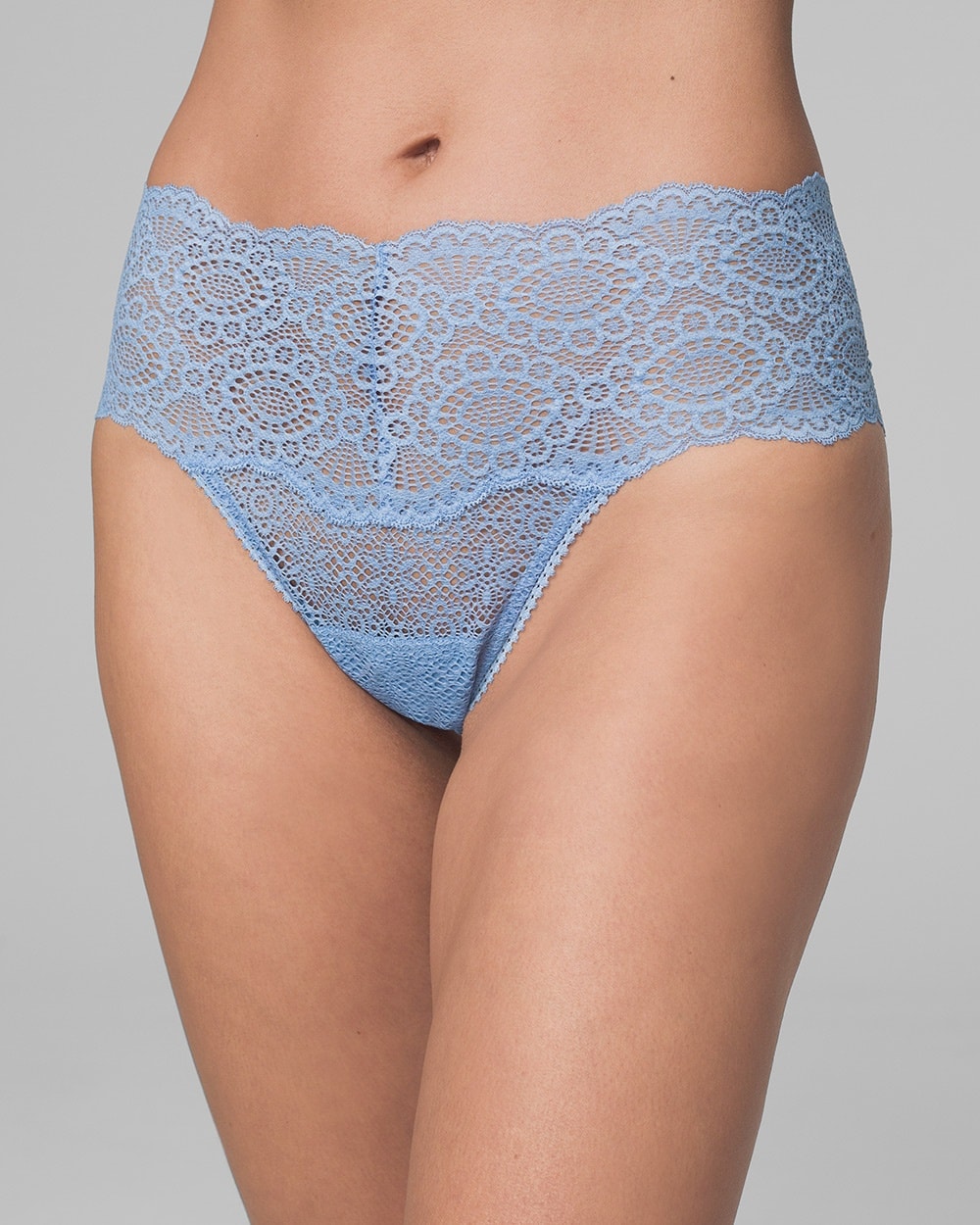 Embraceable Allover Geo Lace Retro Thong
