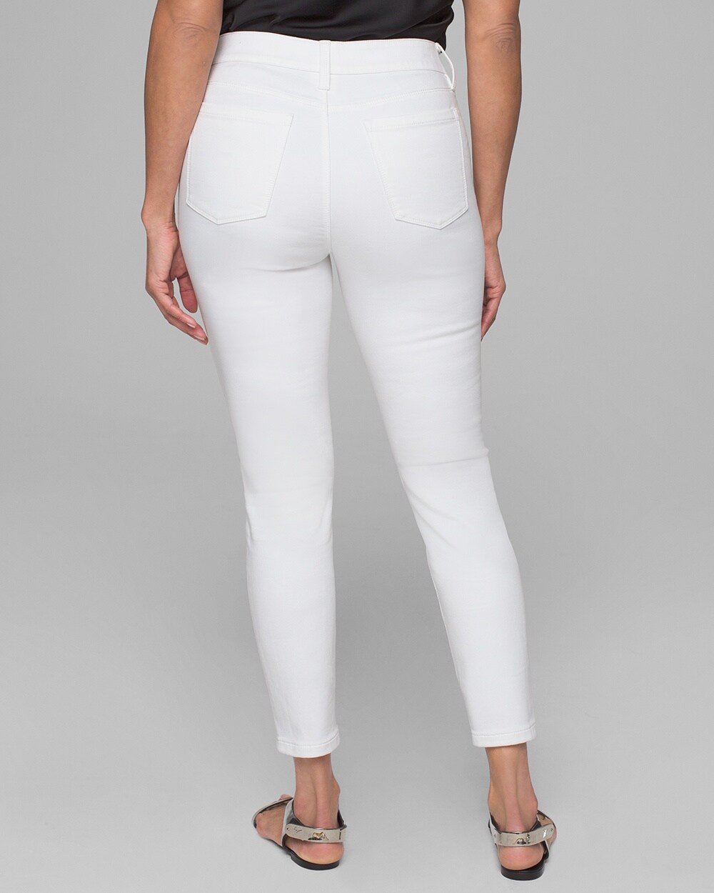 slimming white jeans