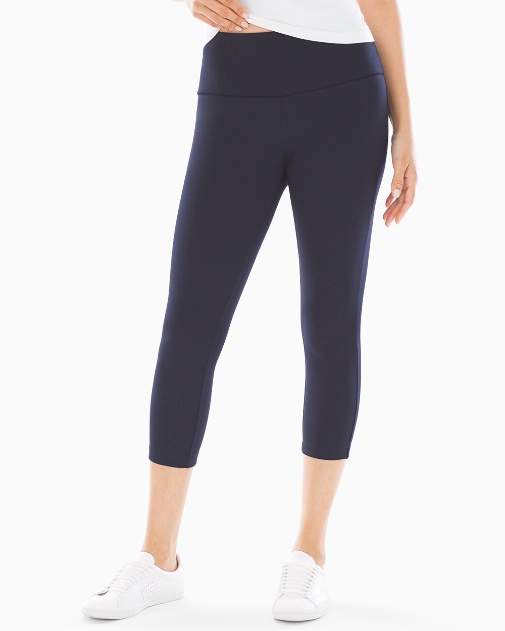 Style Essentials Crop Ponte Leggings Maritime Navy