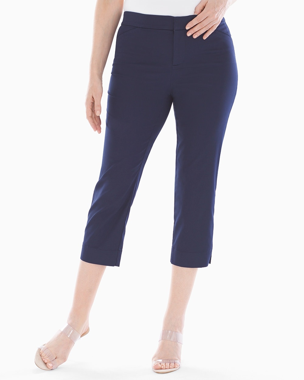 Summerweight Slimming Crop Pants Maritime Navy