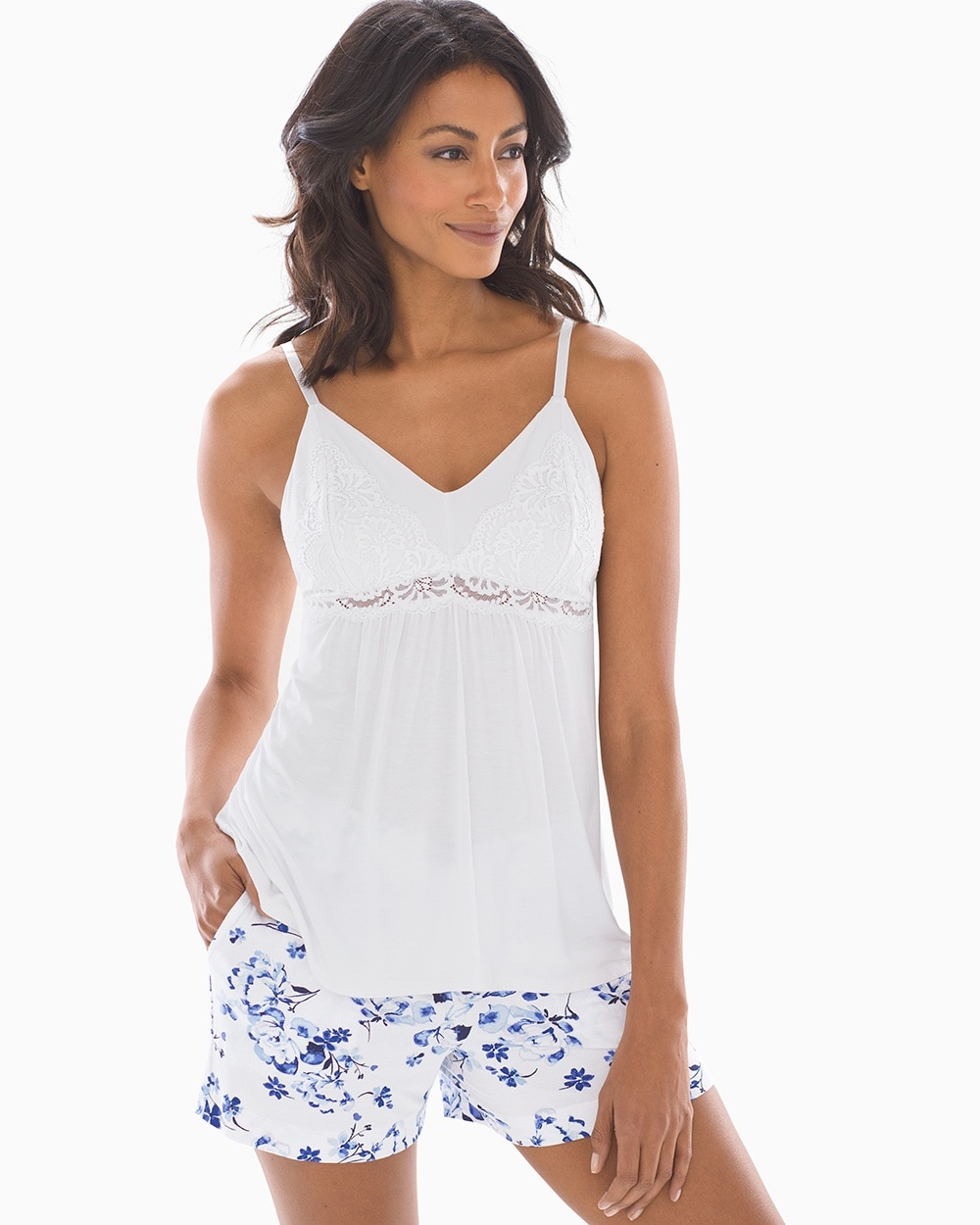 Cool Nights Lace Sleep Cami White