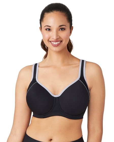 Soma Medium Impact Zip Front Sport Bra, White/Ivory, size M