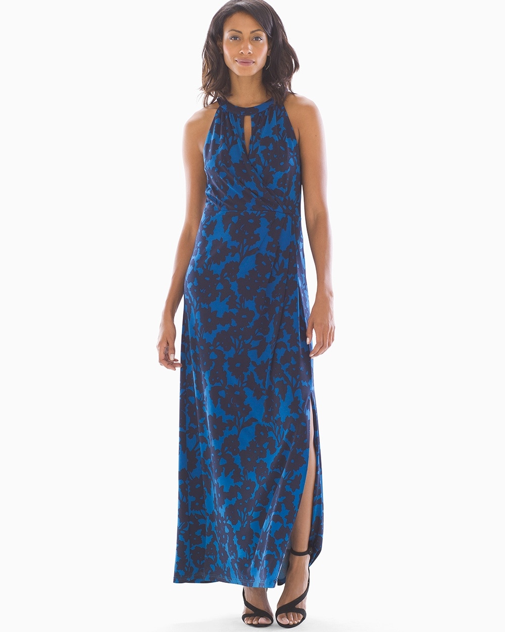 Adrianna Papell Daisy Maxi Dress Navy Multi