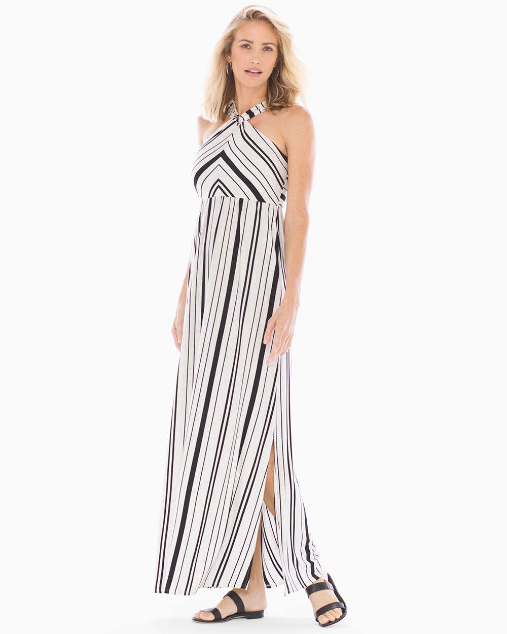 Halter Knot Maxi Dress with Built-In Bra