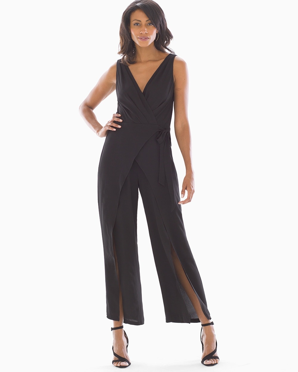 Maggy London Sleeveless Jumpsuit Black