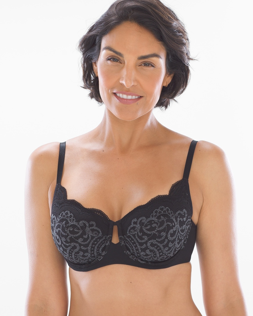 Modal & Lace Full Coverage Unlined Bra