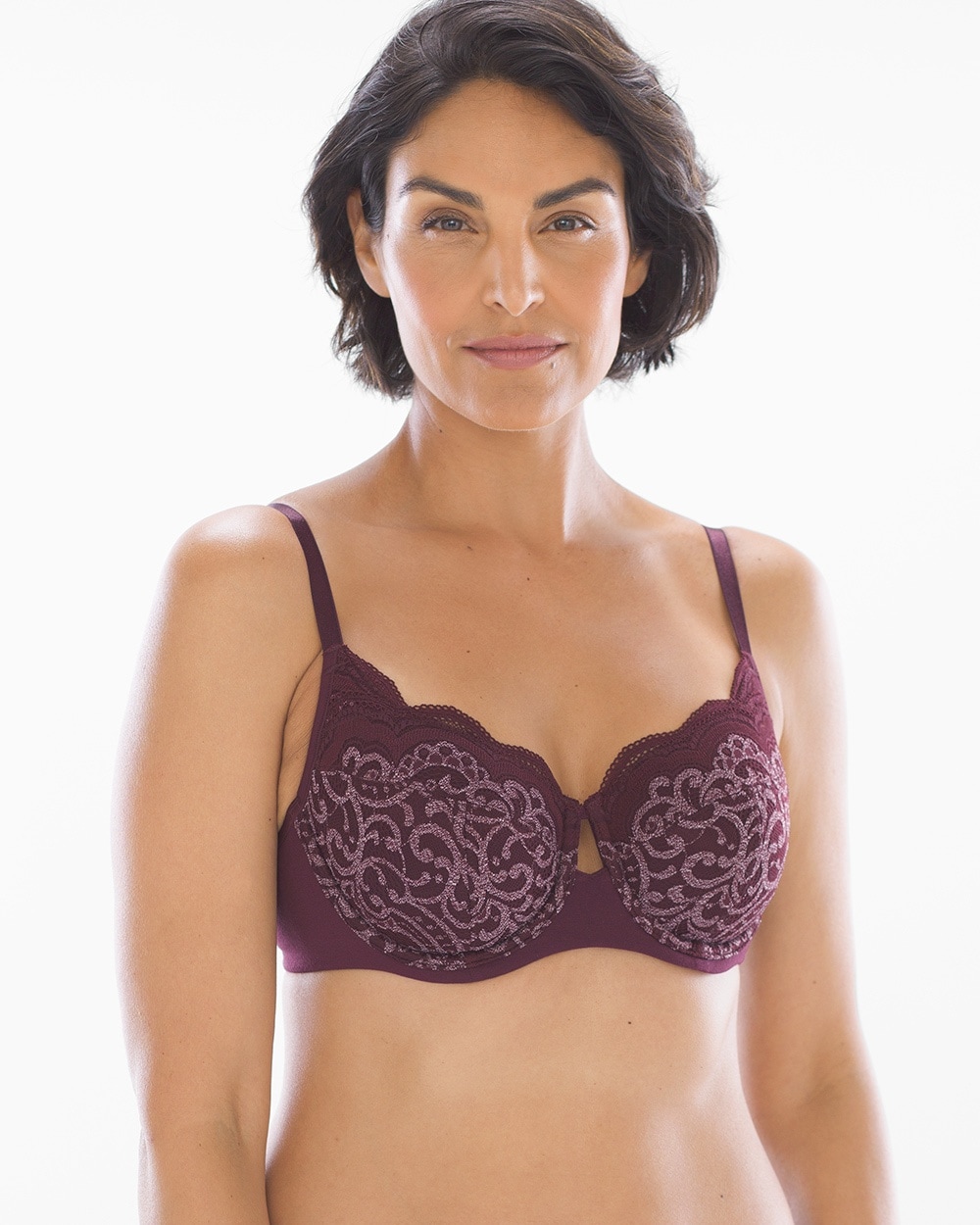 Modal & Lace Full Coverage Unlined Bra