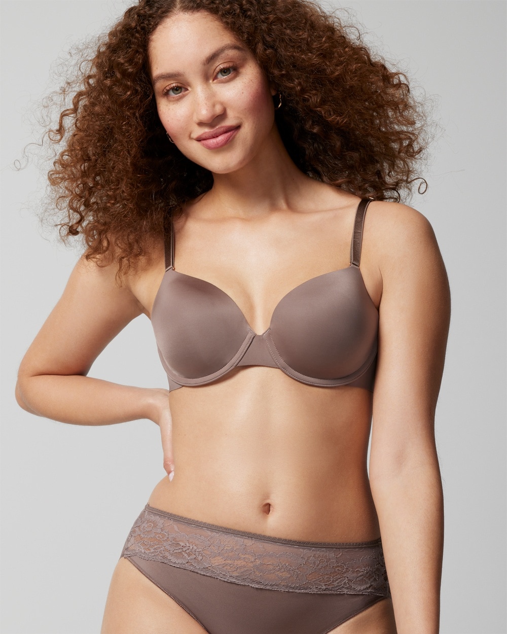 Soma Vanishing 360 Perfect Coverage Bra In Dark Nude