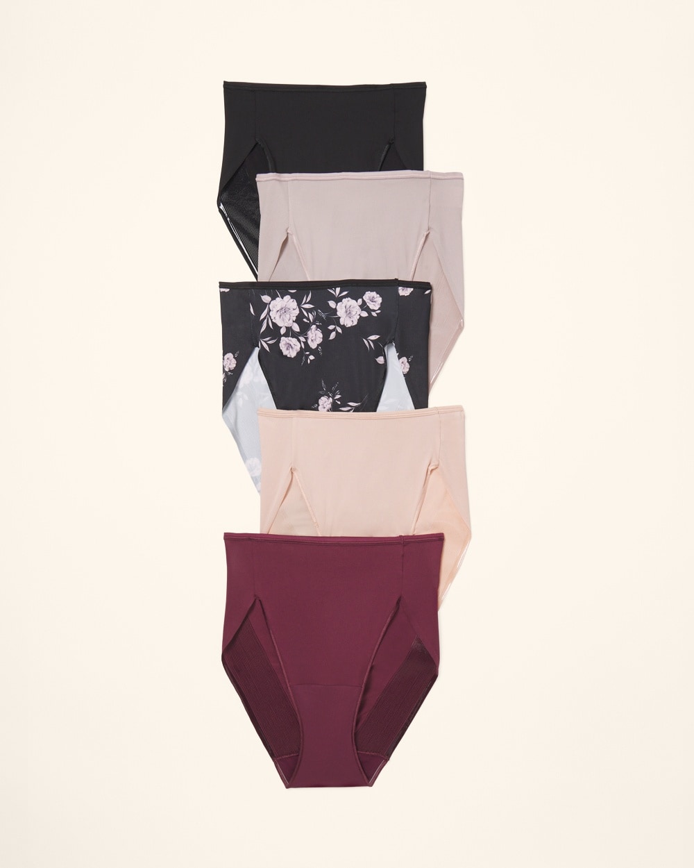 Vanishing Edge High-Leg Brief Panty 5 Pack