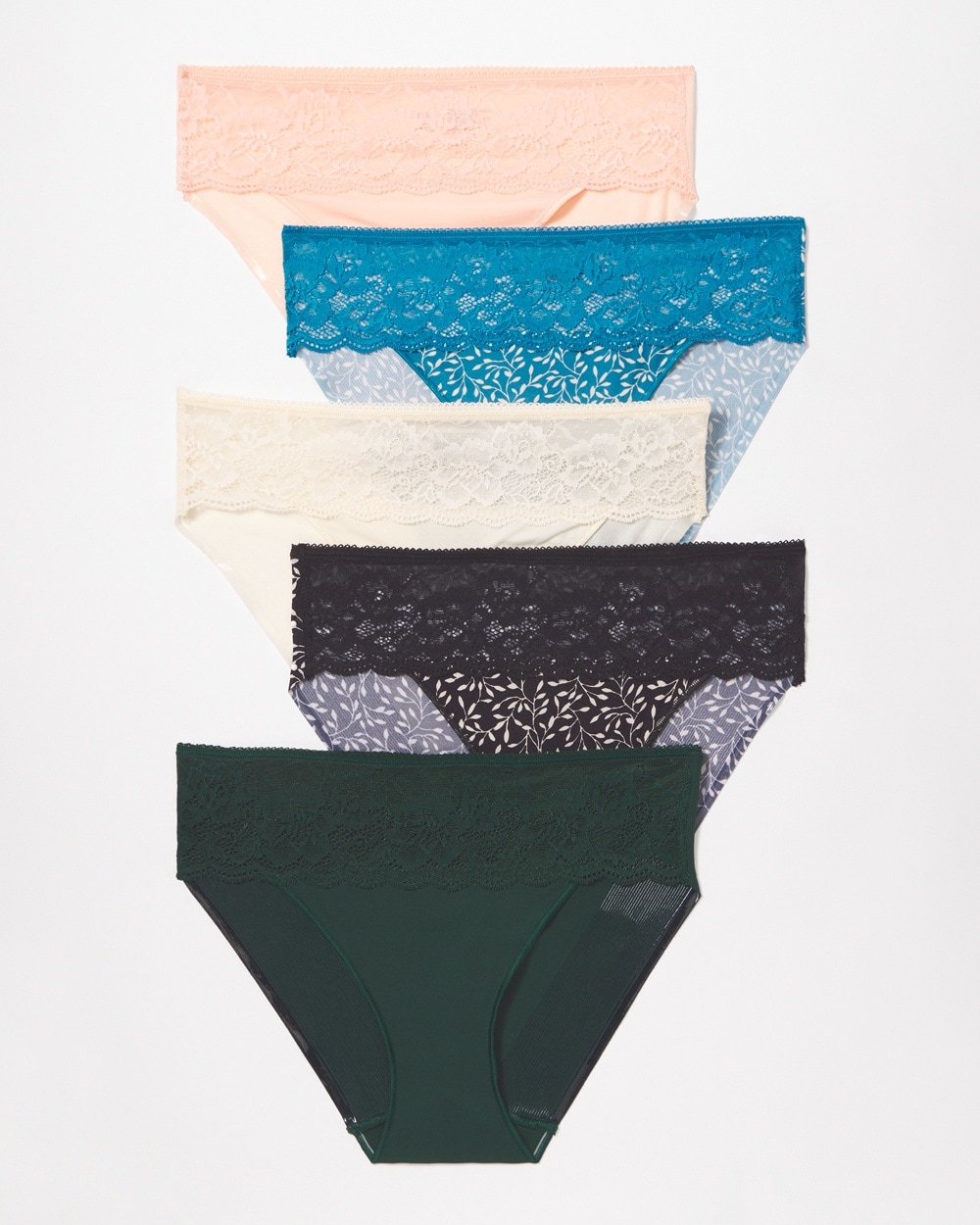 Vanishing Edge Hipster Panty with Lace 5 Pack