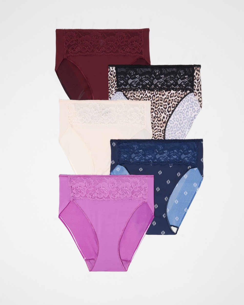 Soma Women's No Show Microfiber High-leg Underwear In Pink Size