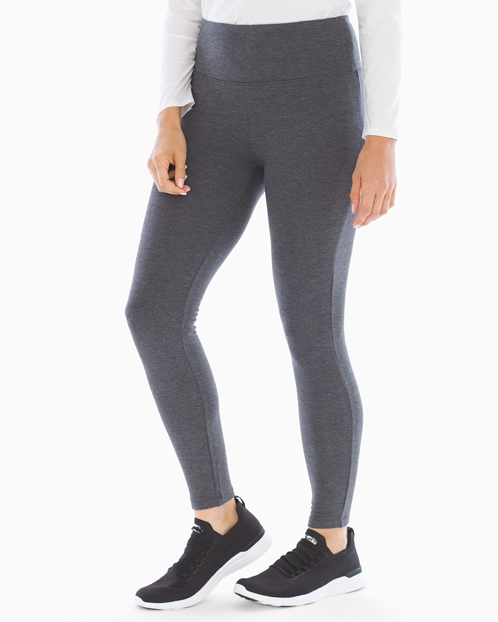 Smoothing Heather Fleece Lined Leggings Heather Quartz