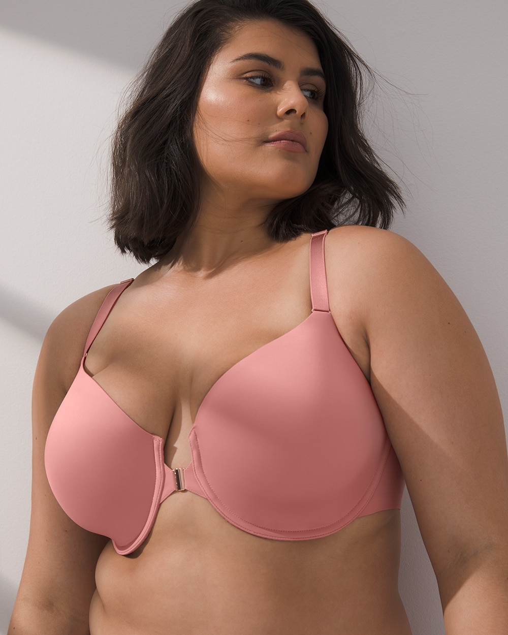 Soma Vanishing 360 Perfect Coverage Front Close Bra, Antique Pink