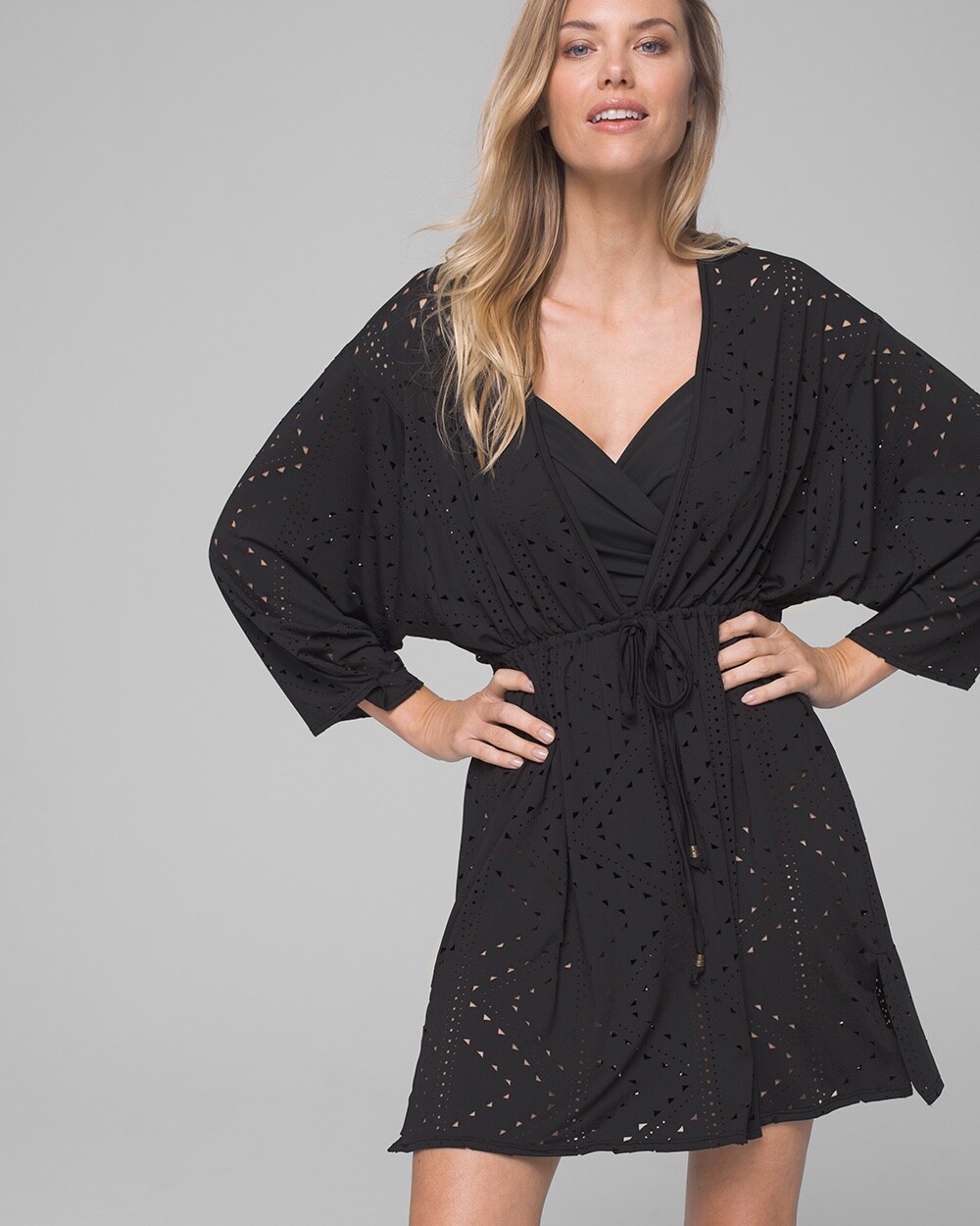 Dotti Mayan Diamond Laser Cut Tunic Coverup