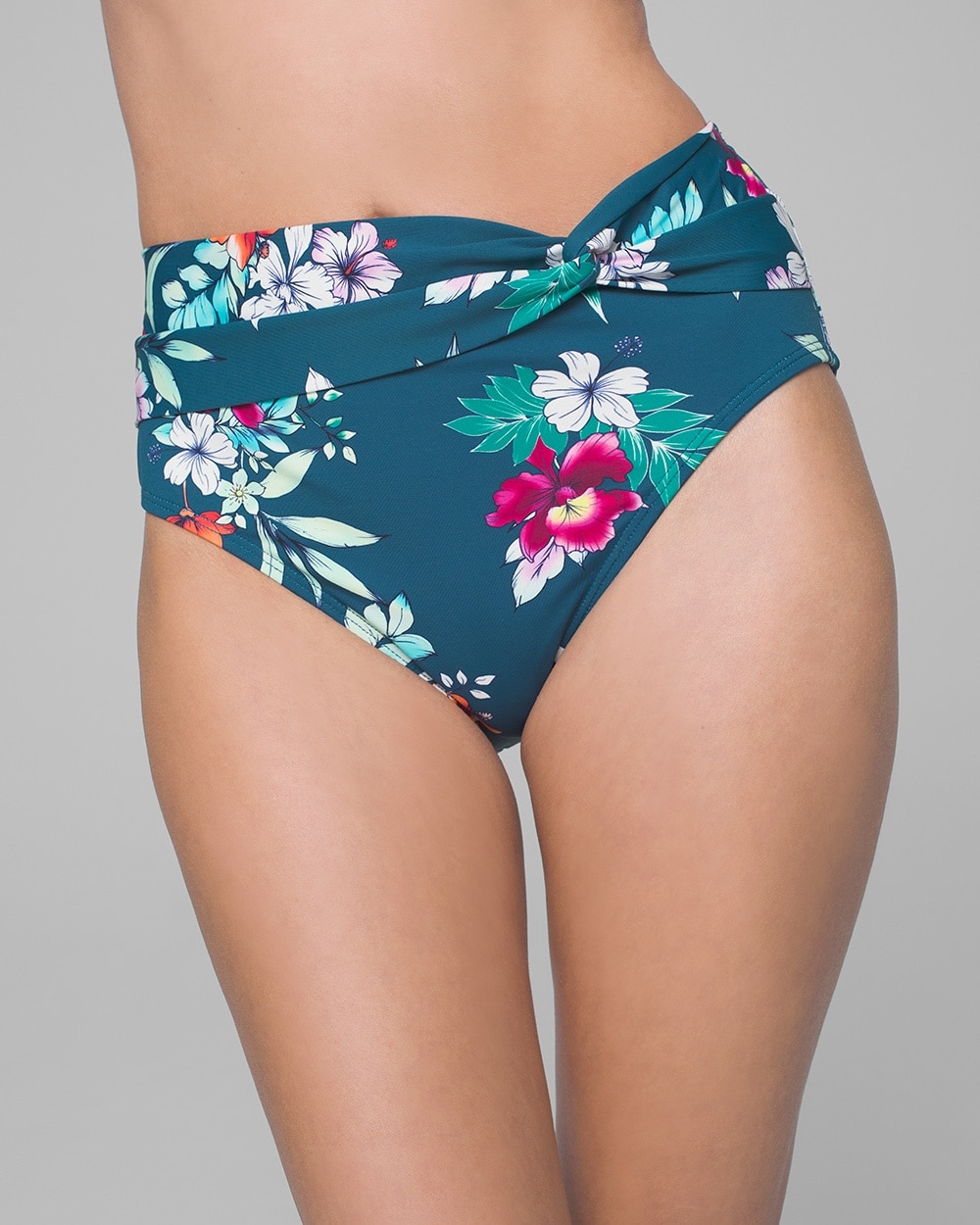 Tommy Bahama Floral Springs Floral Springs Twist Front High Waist Bottom