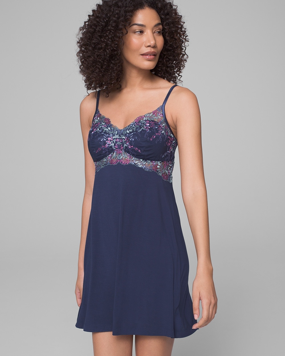 Cool Nights Embroidered Chemise